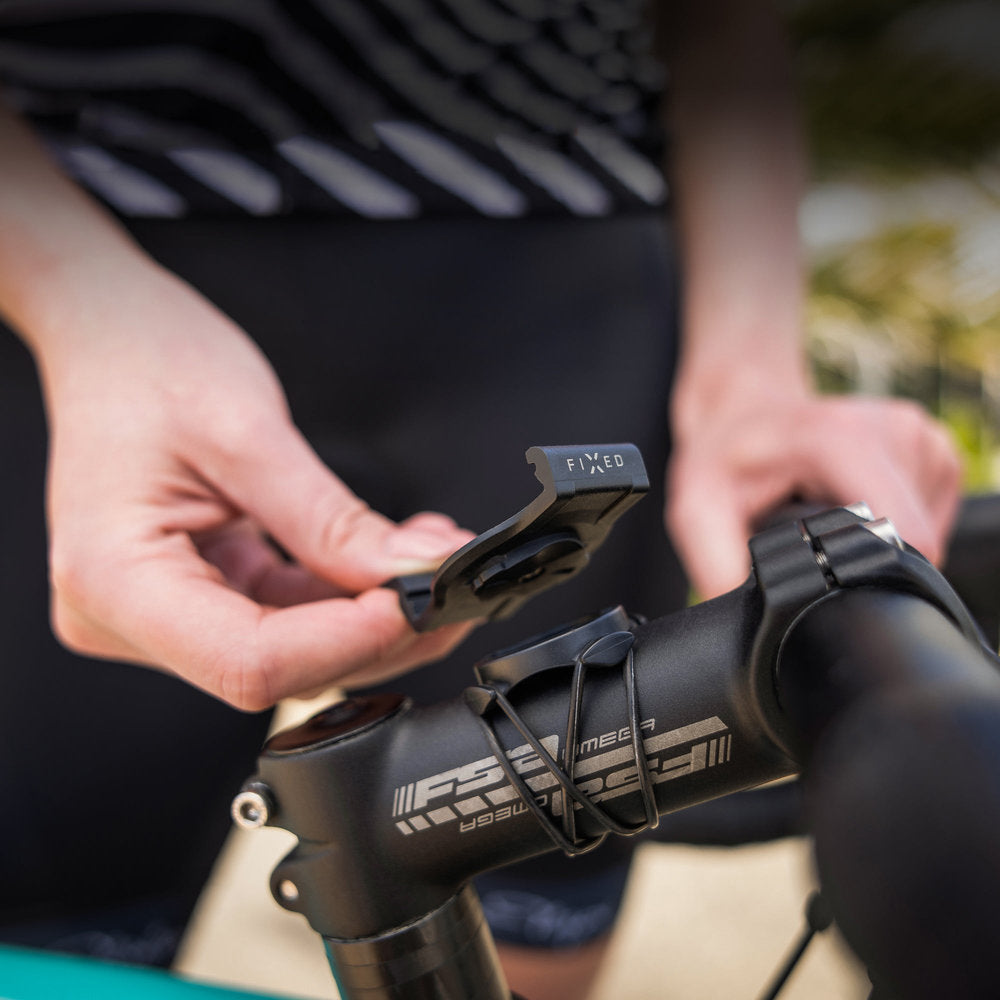 Halterung für Fahrrad und Motorrad für Garmin Smartwatch 22 mm, Fixed Dock, Schwarz