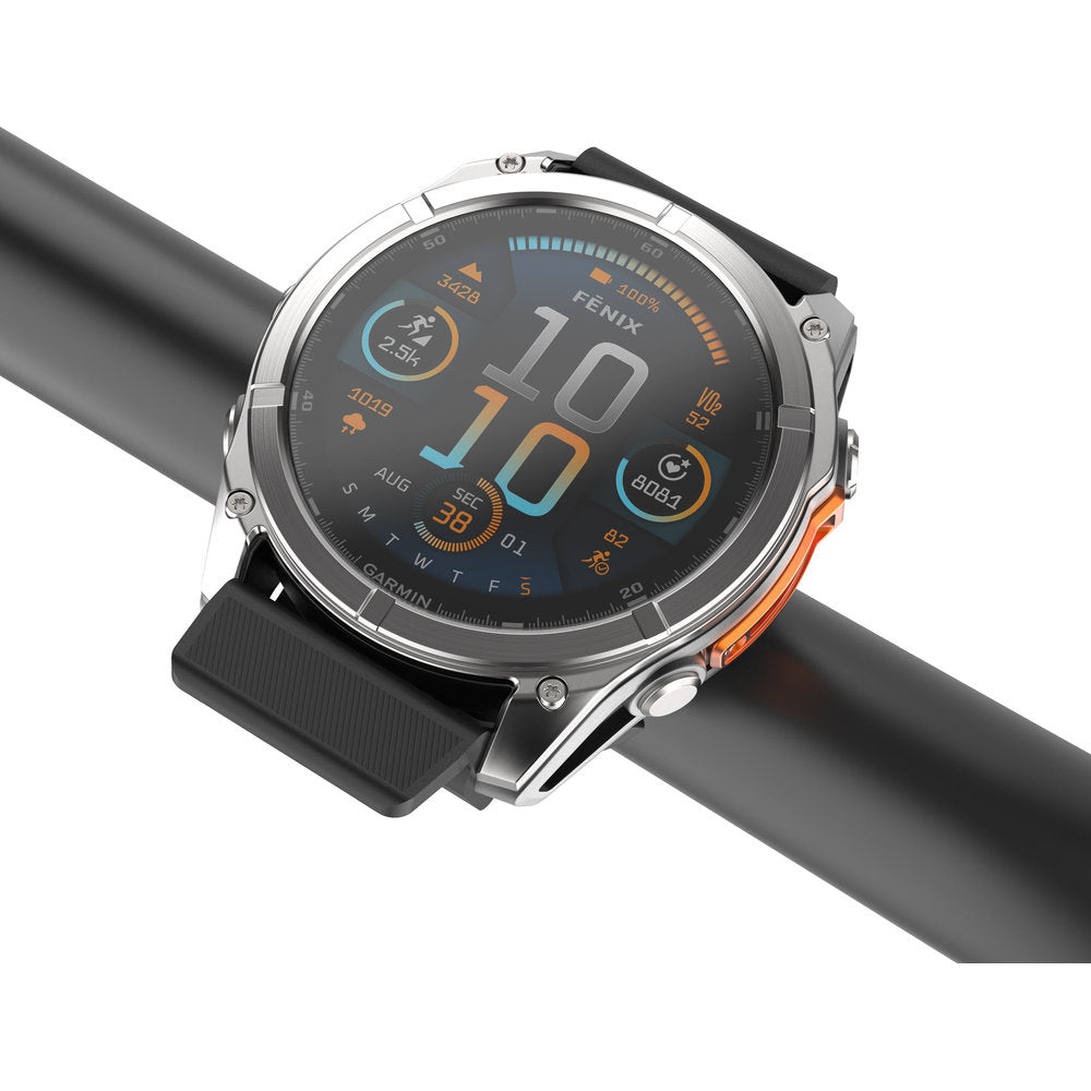Halterung für Fahrrad und Motorrad für Garmin Smartwatch 22 mm, Fixed Dock, Schwarz
