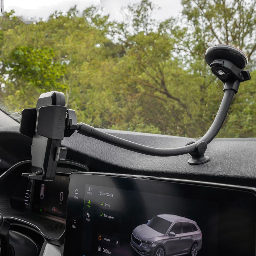Autohalterung für Windschutzscheibe / Armaturenbrett, Fixed Flex XL, Schwarz