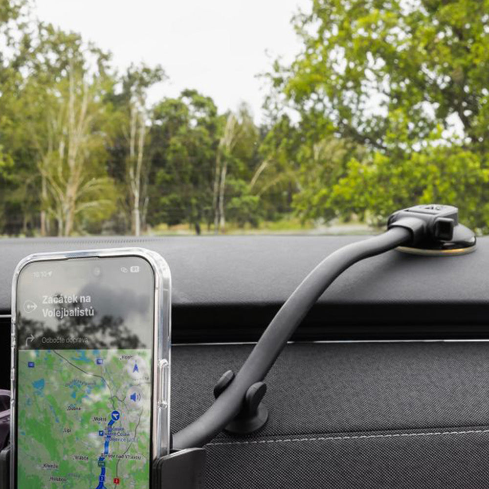 Autohalterung für Windschutzscheibe / Armaturenbrett, Fixed Flex XL, Schwarz