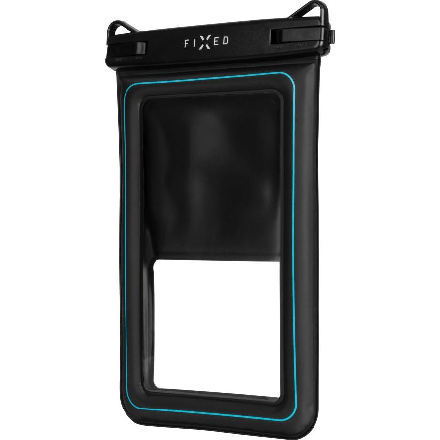 Wasserdichte Schutzhülle Fixed Float Max für Smartphone max. 7.5", Transparent-Schwarz