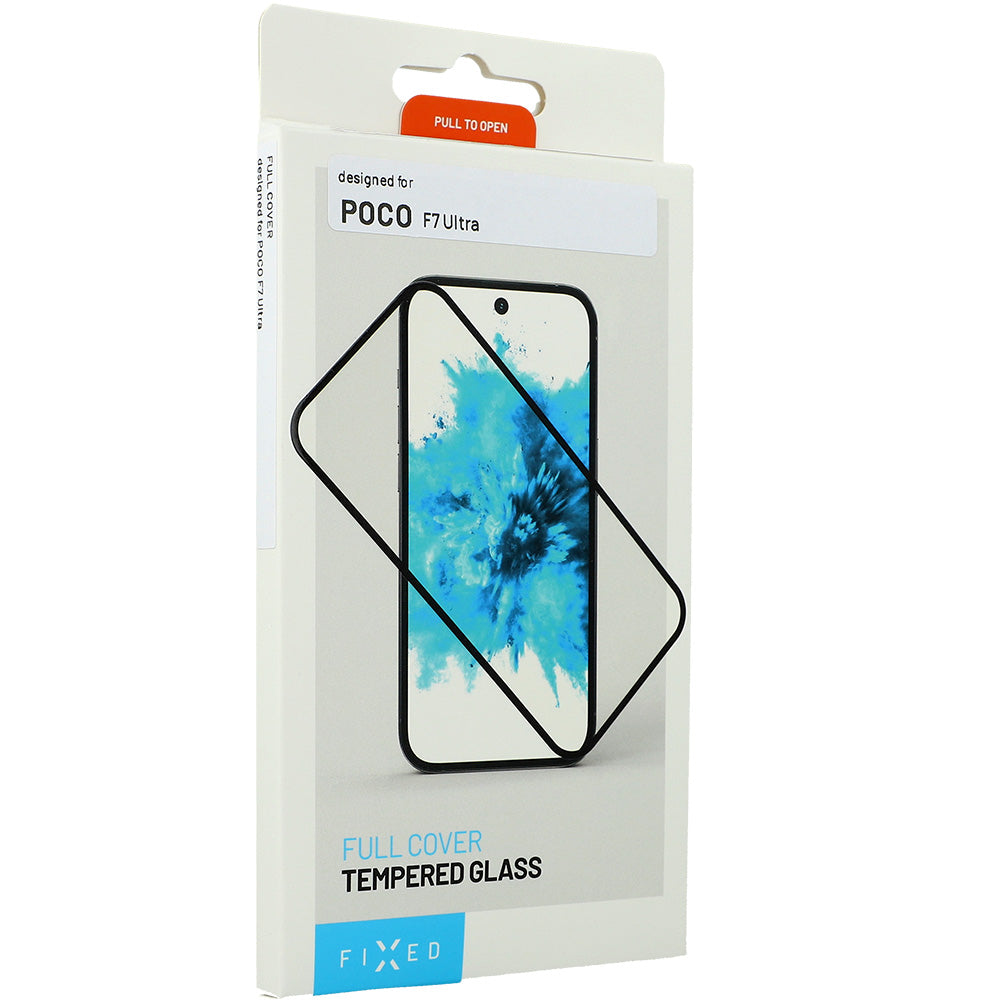 Gehärtetes Glas für Xiaomi POCO F7 Ultra, Fixed Full Cover 2.5D Tempered Glass, Schwarzen Rahmen