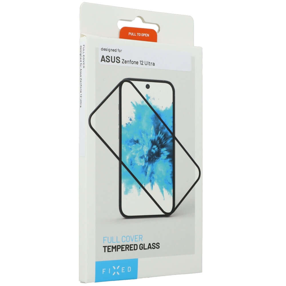 Gehärtetes Glas für Asus Zenfone 12 Ultra, Fixed Full Cover 2.5D Tempered Glass, Schwarzen Rahmen