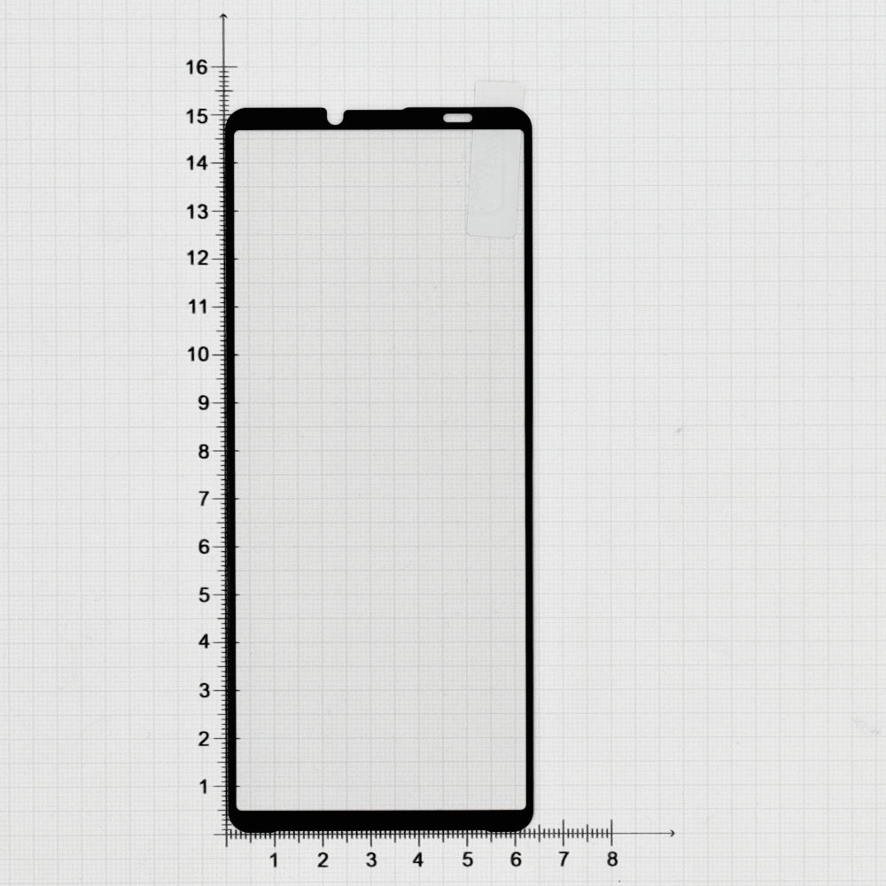 Gehärtetes Glas für Sony Xperia 10 VII, Fixed Full Cover 2.5D Tempered Glass, Schwarzen Rahmen