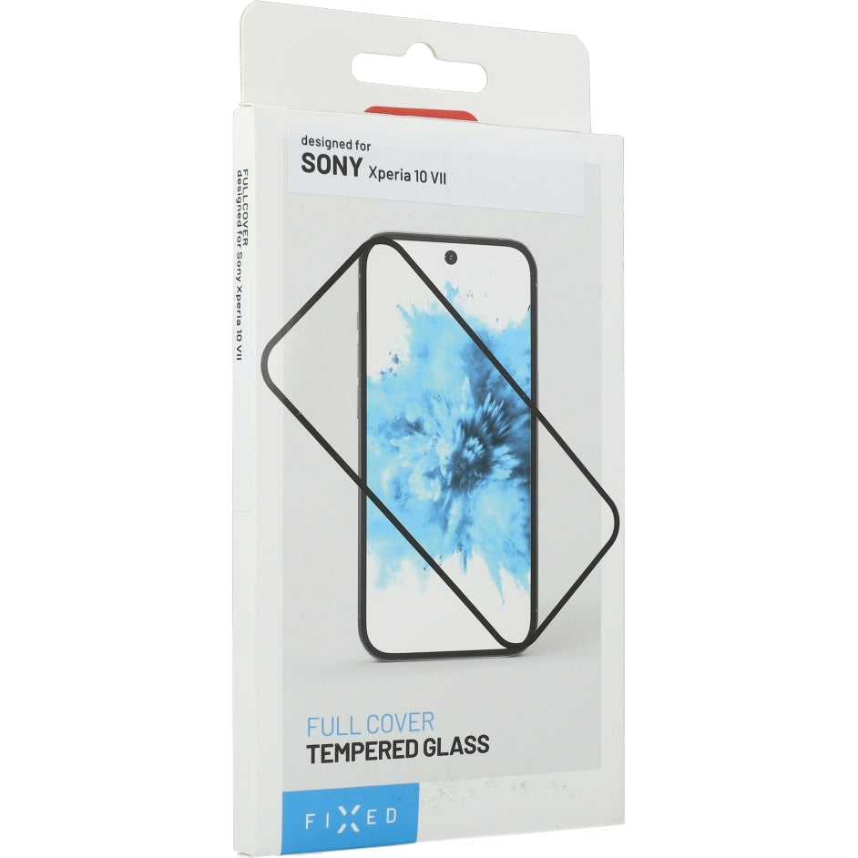 Gehärtetes Glas für Sony Xperia 10 VII, Fixed Full Cover 2.5D Tempered Glass, Schwarzen Rahmen