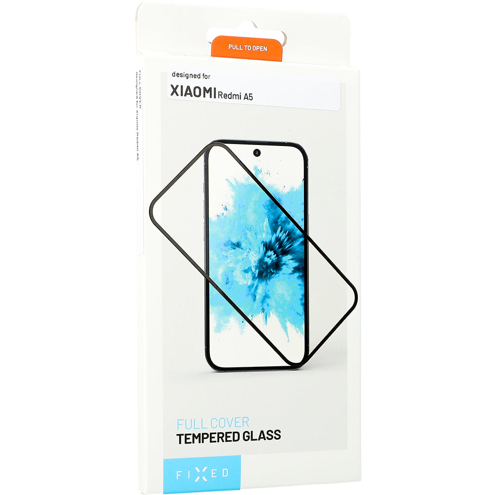 Gehärtetes Glas für Xiaomi Redmi A5 4G, Fixed Full Cover 2.5D Tempered Glass, Schwarzen Rahmen