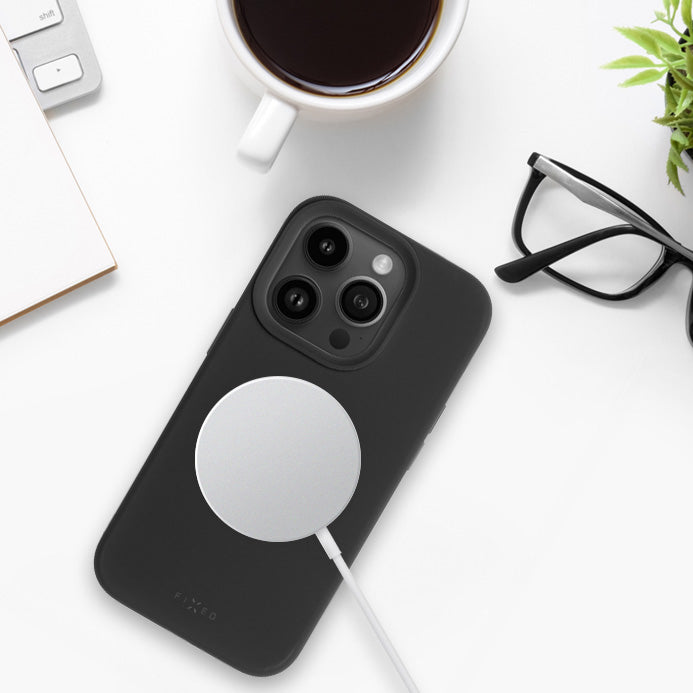 Handyhülle für Galaxy A57 5G, Fixed MagFlow mit MagSafe, Schwarz
