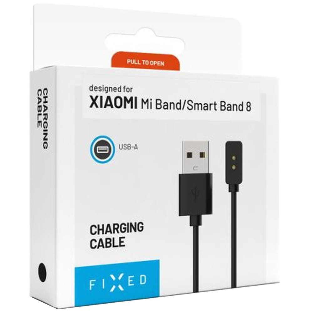 Kabel zum Aufladen USB-A zu Xiaomi Mi Band/Smart Band 8/9/Pro/Active, Fixed Charging Cable 2,5W 1m, Schwarz