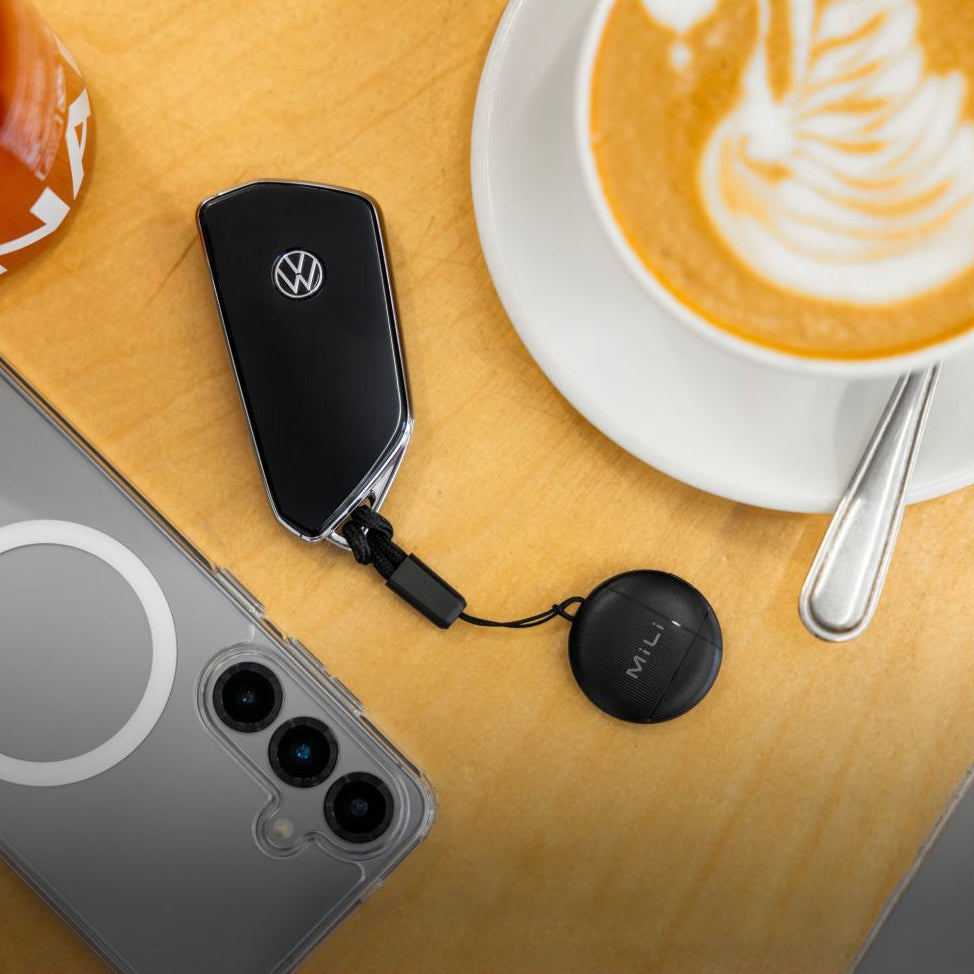 Tracker mit Apple Find My und Android Find Hub, Fixed LiTag GPS, mit Lautsprecher, Schwarz