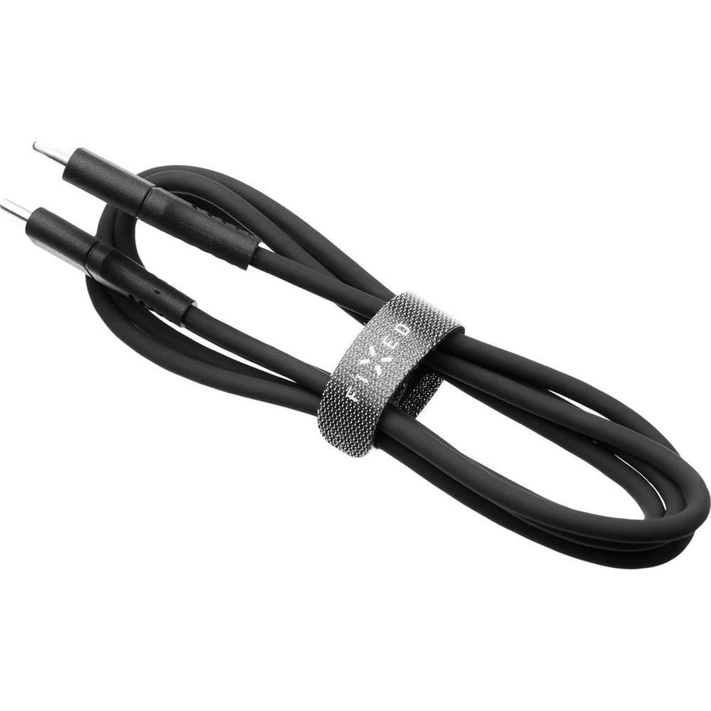 Kabel USB-C zu USB-C, Fixed Liquid Silicone, 60W, 1,2m, Schwarz