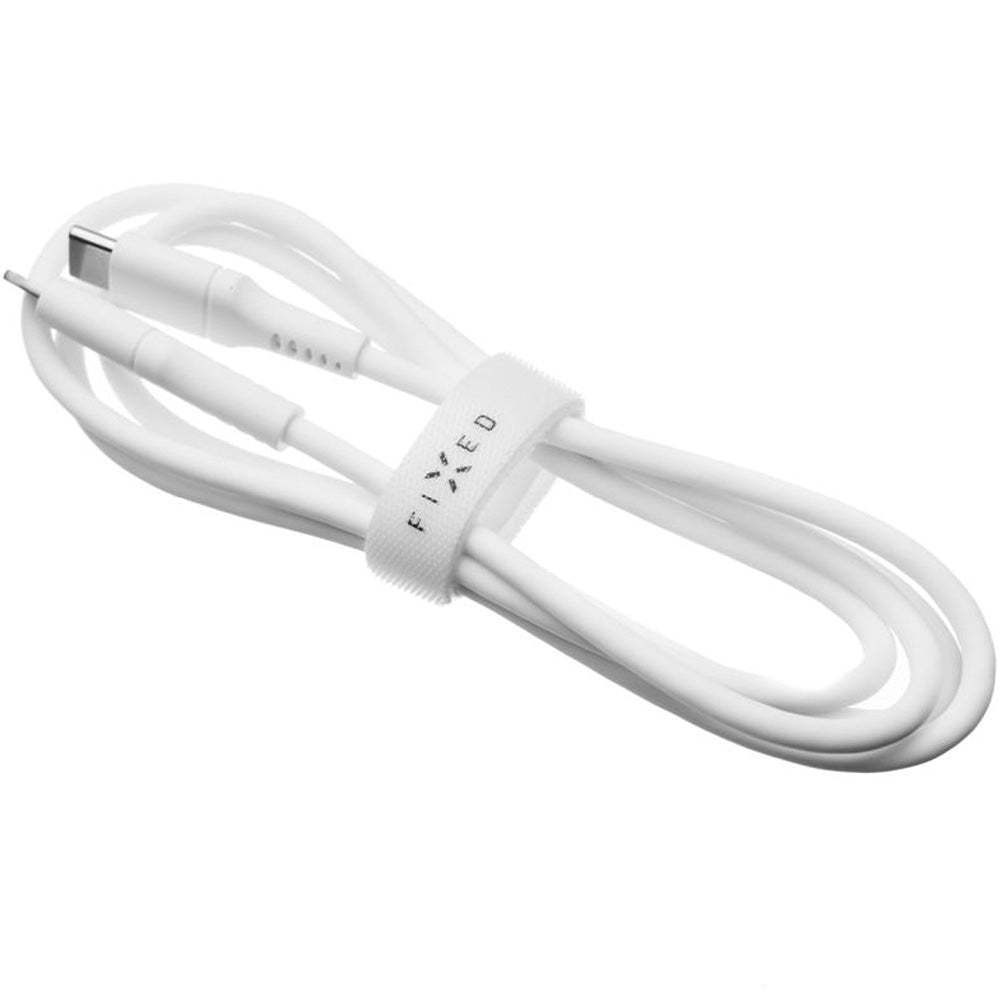 Kabel USB-C zu USB-C, Fixed Liquid Silicone. 60W, 1,2 m, Weiß