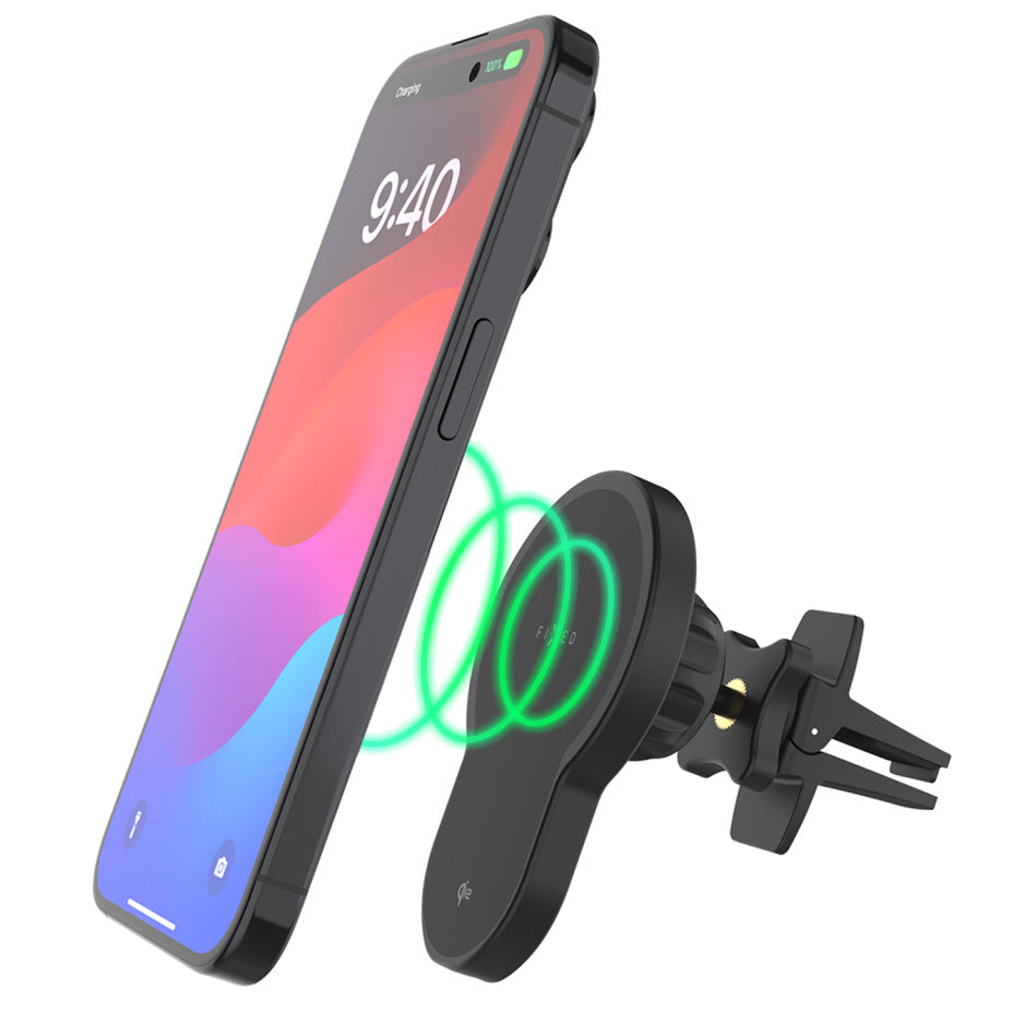 Magnetische Autohalterung Fixed MagClick 2, 15 W Qi2, Schwarz