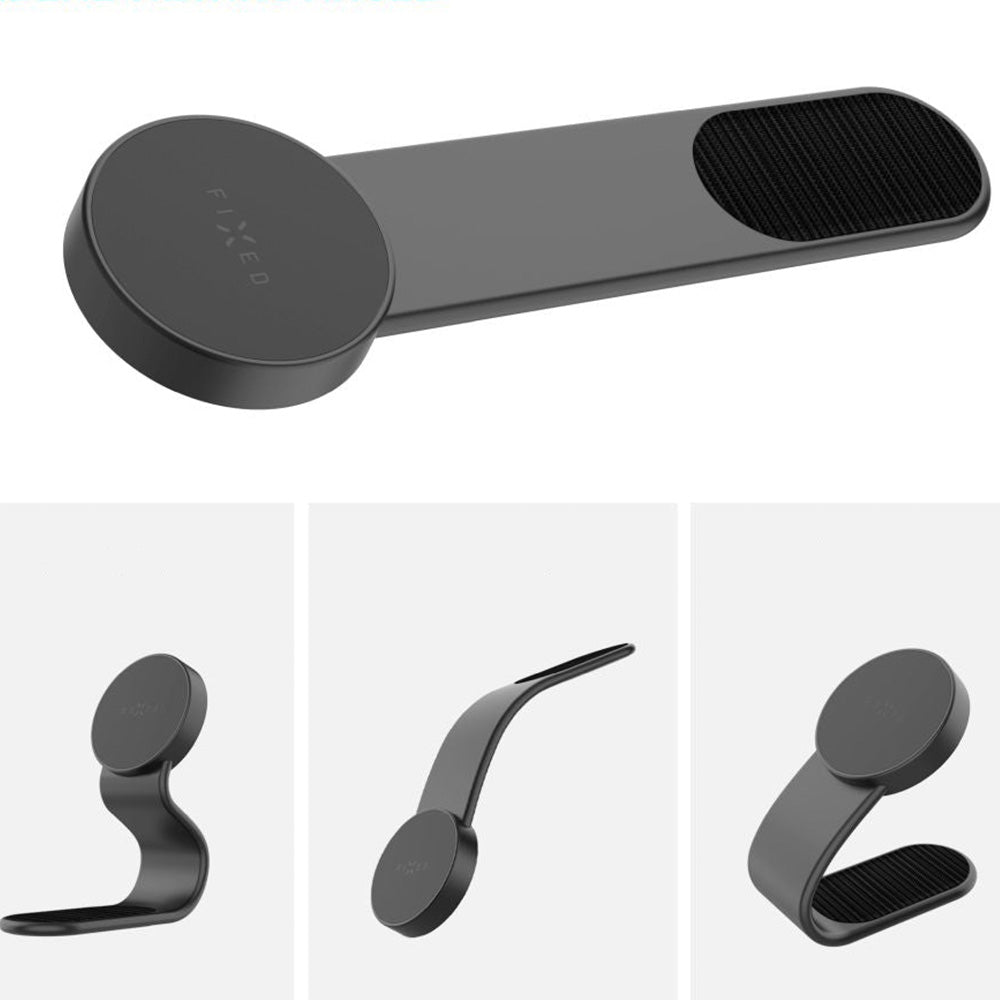 Autohalterung Fixed MagFloppy für MagSafe in Schwarz, vielseitig für iPhones und andere Smartphones mit Klettbefestigung.