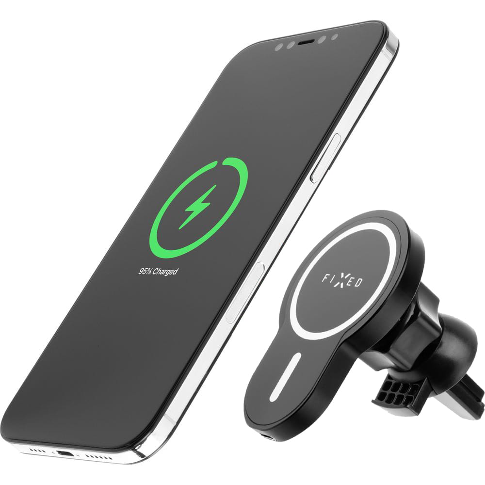 Autohalterung mit Qi-Ladefunktion mit MagSafe, Fixed MagClick, Schwarz