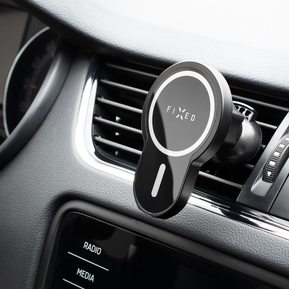 Autohalterung mit Qi-Ladefunktion mit MagSafe, Fixed MagClick, Schwarz