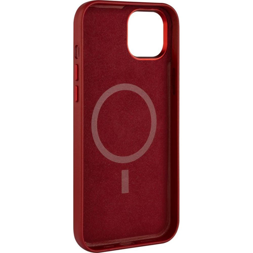 Schutzhülle für iPhone 12 / 12 Pro, Fixed MagLeather MagSafe, Rot