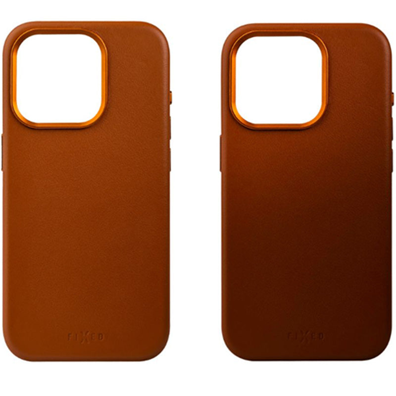 Handyhülle für iPhone 16 Pro, Fixed MagLeather mit MagSafe, Braun