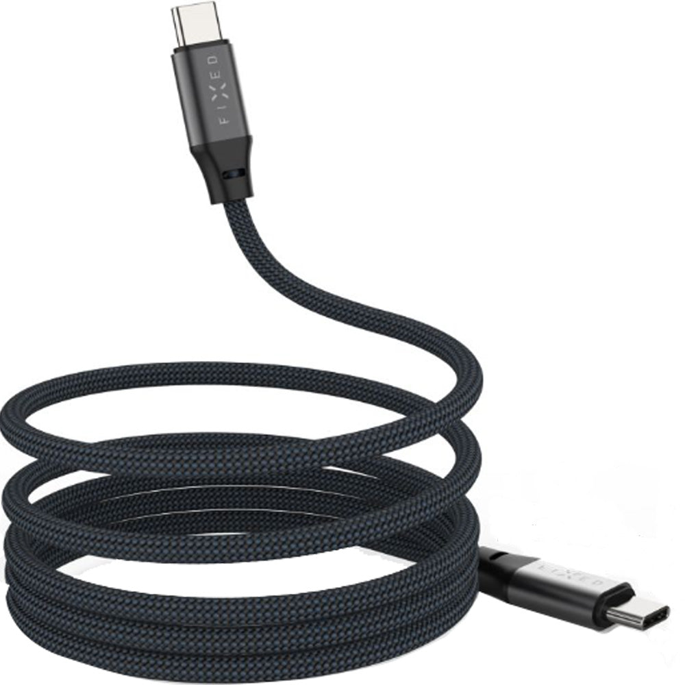 Kabel Magnetisches USB-C zu USB-C, PD, 240W, 1,2m, Fixed, Schwarz