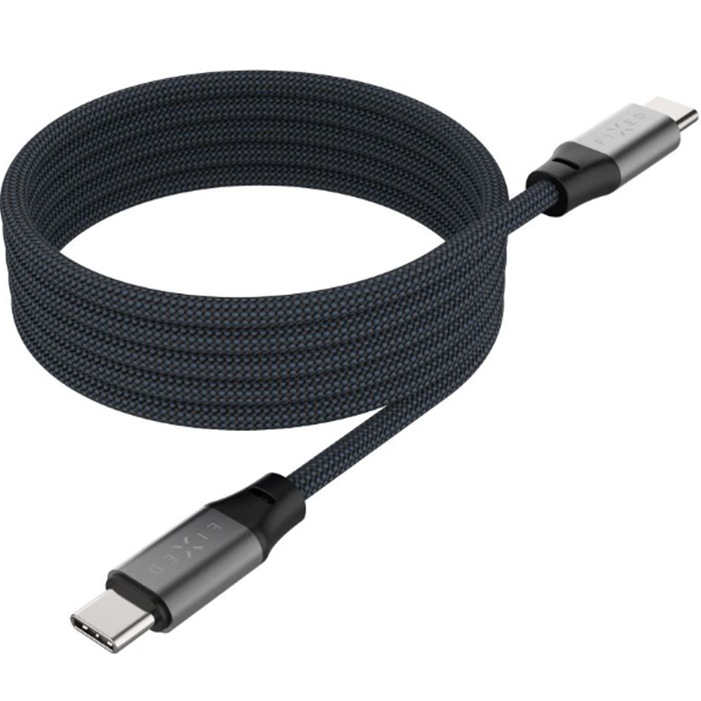 Kabel Magnetisches USB-C zu USB-C, PD, 240W, 1,2m, Fixed, Schwarz