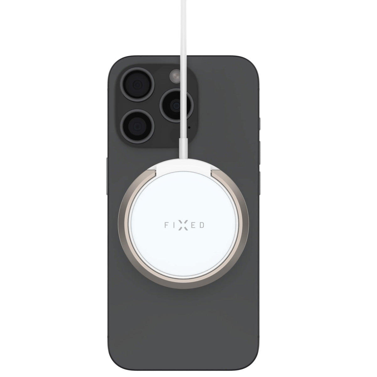 Induktives Ladegerät Qi 15W, mit MagSafe, Fixed MagPad, Weiß