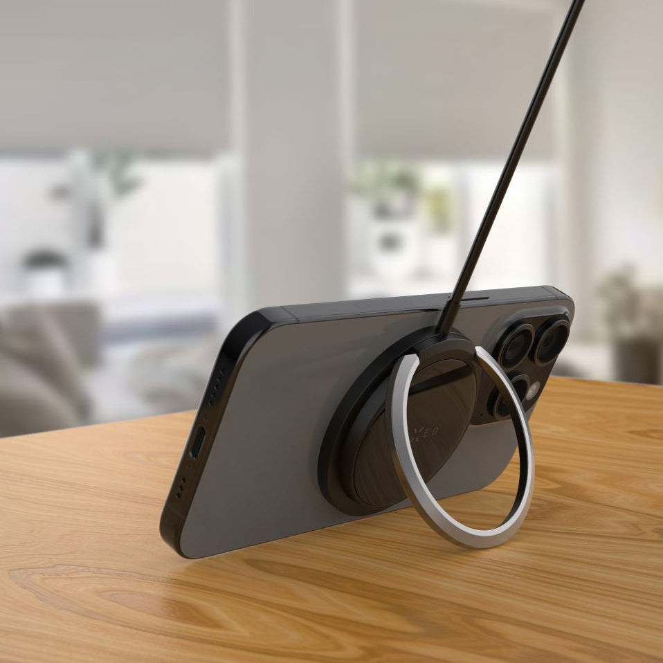 Induktives Ladegerät Qi 15W, mit MagSafe, Fixed MagPad, Schwarz