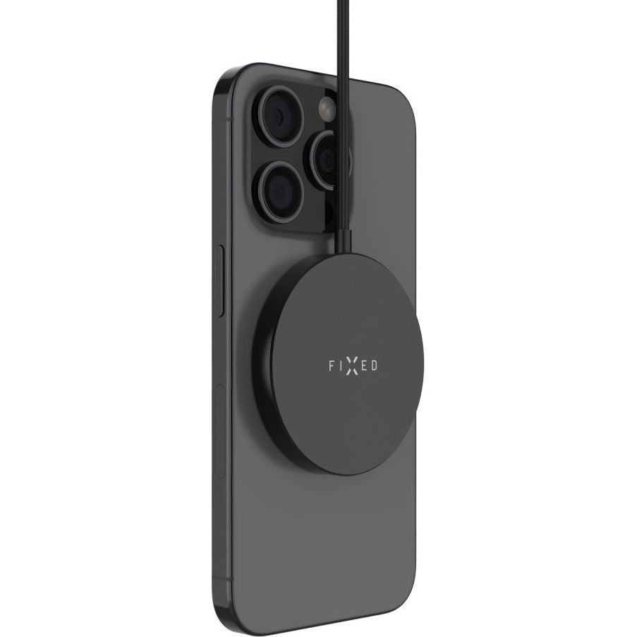 Induktives Ladegerät, Qi2, 15W, mit MagSafe, Fixed MagPad Slim, Schwarz