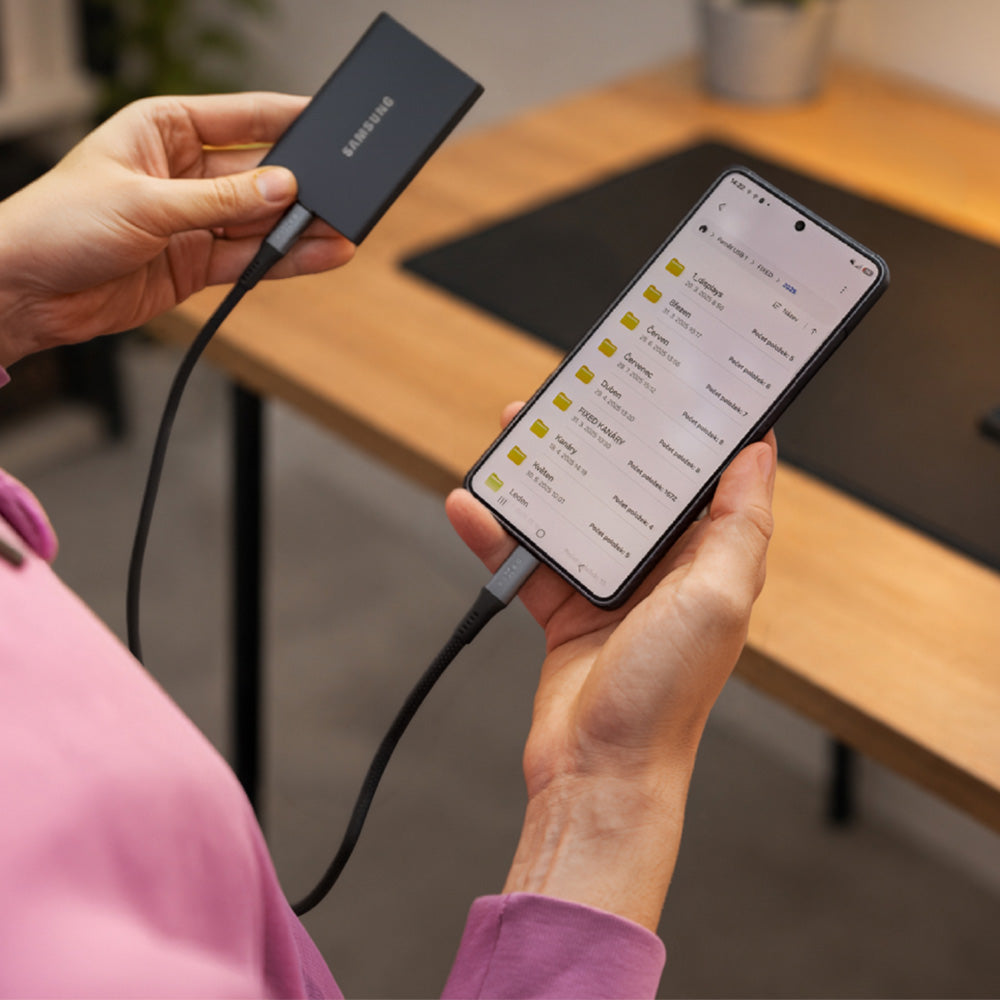 Kabel USB-C zu USB-C (USB4) 40Gbps / 240W / 8K@60Hz, 0,25 - 0,49 m m, Fixed Media Cable, Schwarz (6/8)