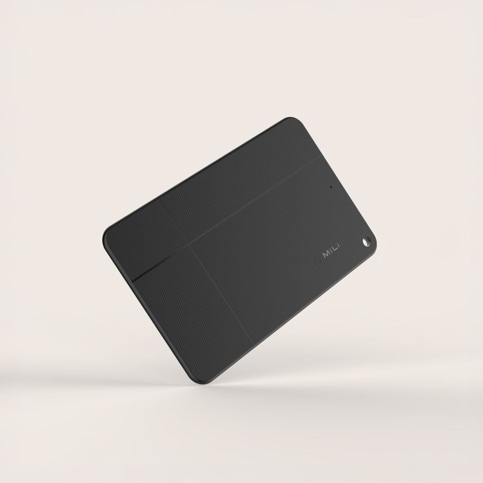 Karten-Tracker mit Apple Find My und Android Find Hub, Fixed MiCard Pro, mit Lautsprecher, Schwarz