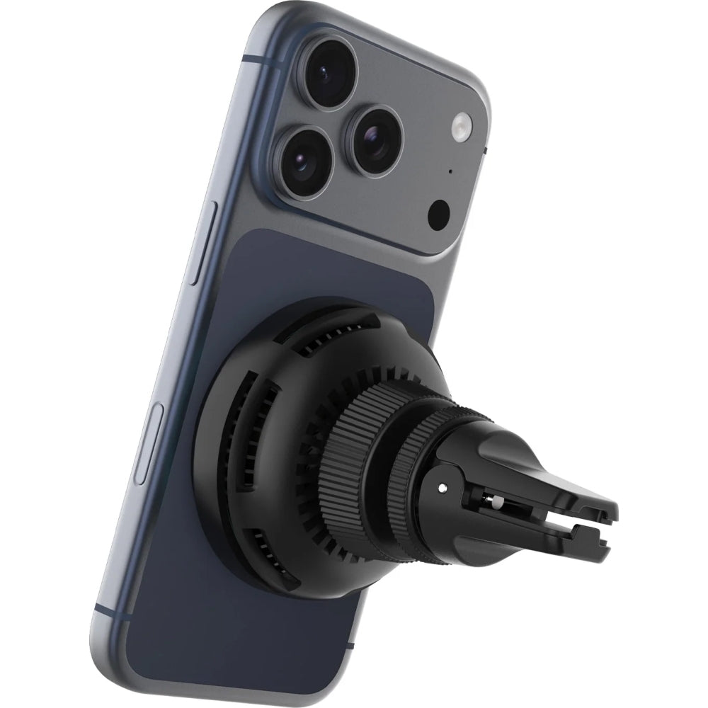 Autohalterung mit Ladefunktion Qi2 25W, mit MagSafe für das Lüftungsgitter, Fixed Mag Cool, Schwarz