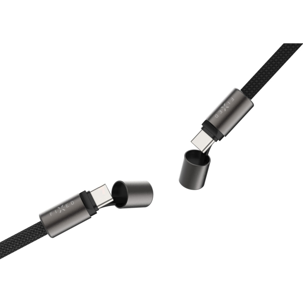 Handy-Schlüsselband mit USB-C Cable, Fixed Neck Cable, Schwarz