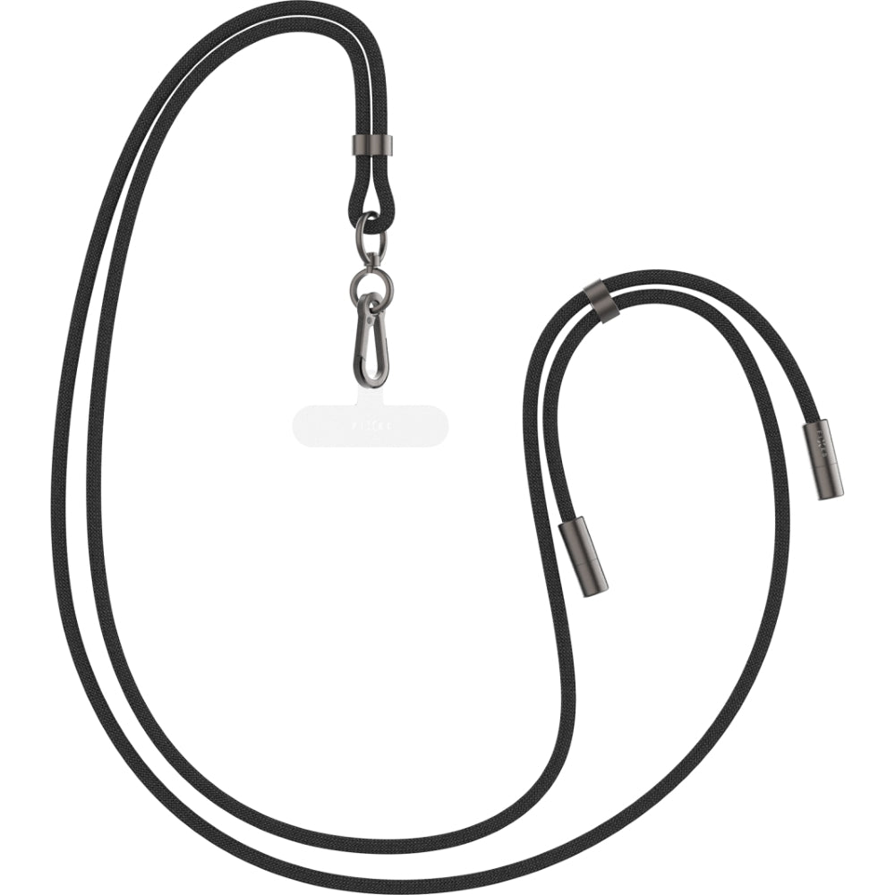 Handy-Schlüsselband mit USB-C Cable, Fixed Neck Cable, Schwarz