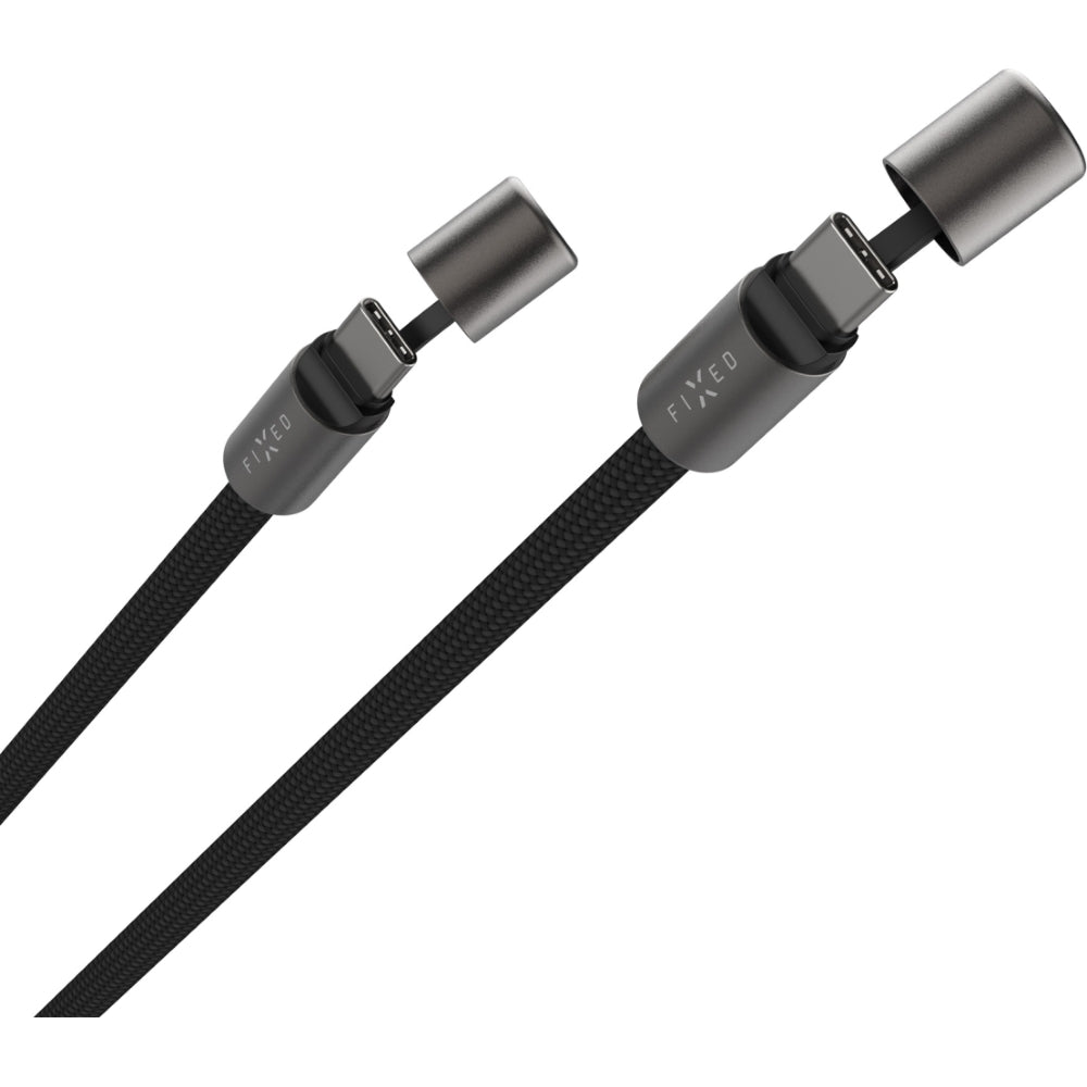 Handy-Schlüsselband mit USB-C Cable, Fixed Neck Cable, Schwarz