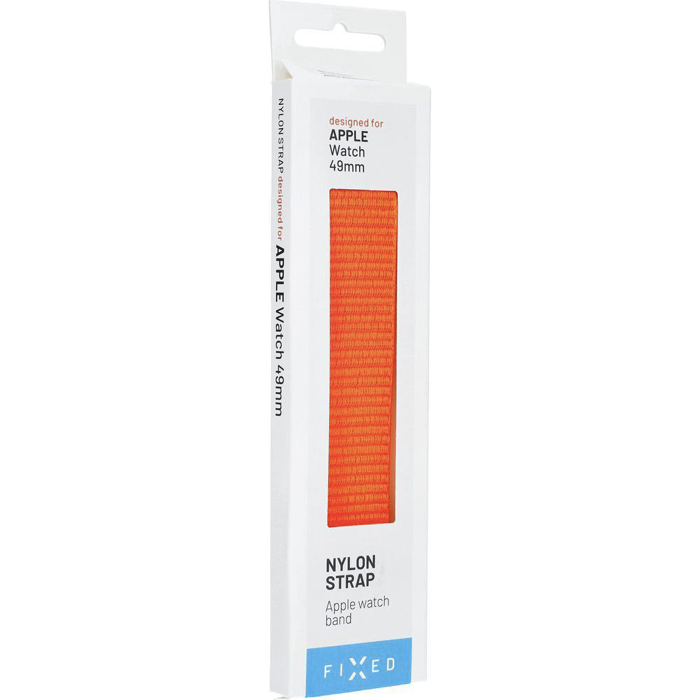 Armband für Apple Watch Ultra 4/3/2/1 49 mm, Fixed Nylon Strap, Orange