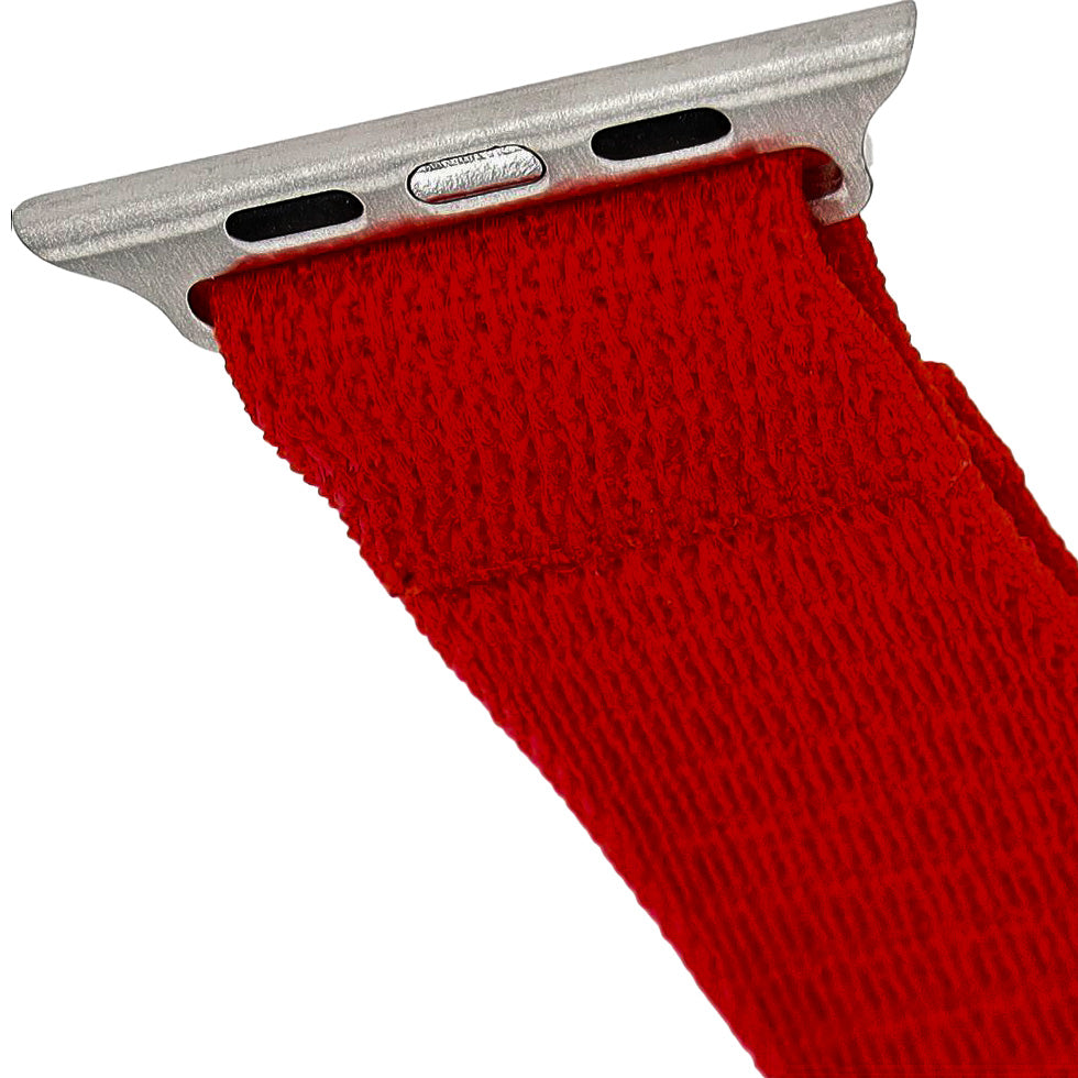 Armband für Apple Watch 49/46/45/44 mm, Fixed Nylon Strap, Rot