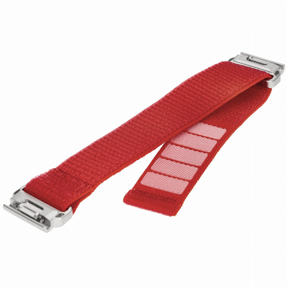 Armband für Garmin Fenix 8 (47 mm) / E / 7 Pro / 7 / 6 Pro / 6, QuickFit 22 mm, Fixed Nylon Sporty Strap, Rot