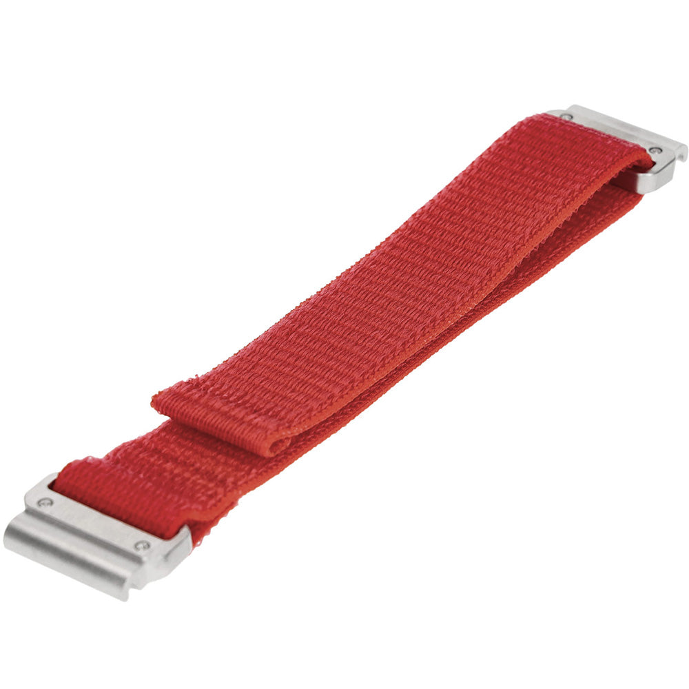 Armband für Garmin Fenix 8 (47 mm) / E / 7 Pro / 7 / 6 Pro / 6, QuickFit 22 mm, Fixed Nylon Sporty Strap, Rot