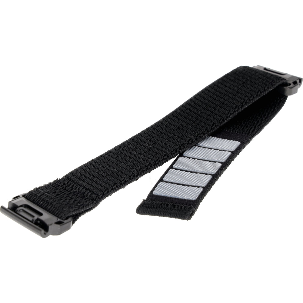 Armband für Garmin Fenix 8 (51 mm) / 7X Pro / 7X / 6X Pro, QuickFit 26 mm, Fixed Nylon Sporty Strap, Schwarz