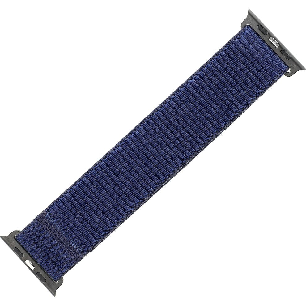 Armband für Apple Watch 38/40/41/42 mm, Fixed Nylon Sporty Strap, dunkelblau