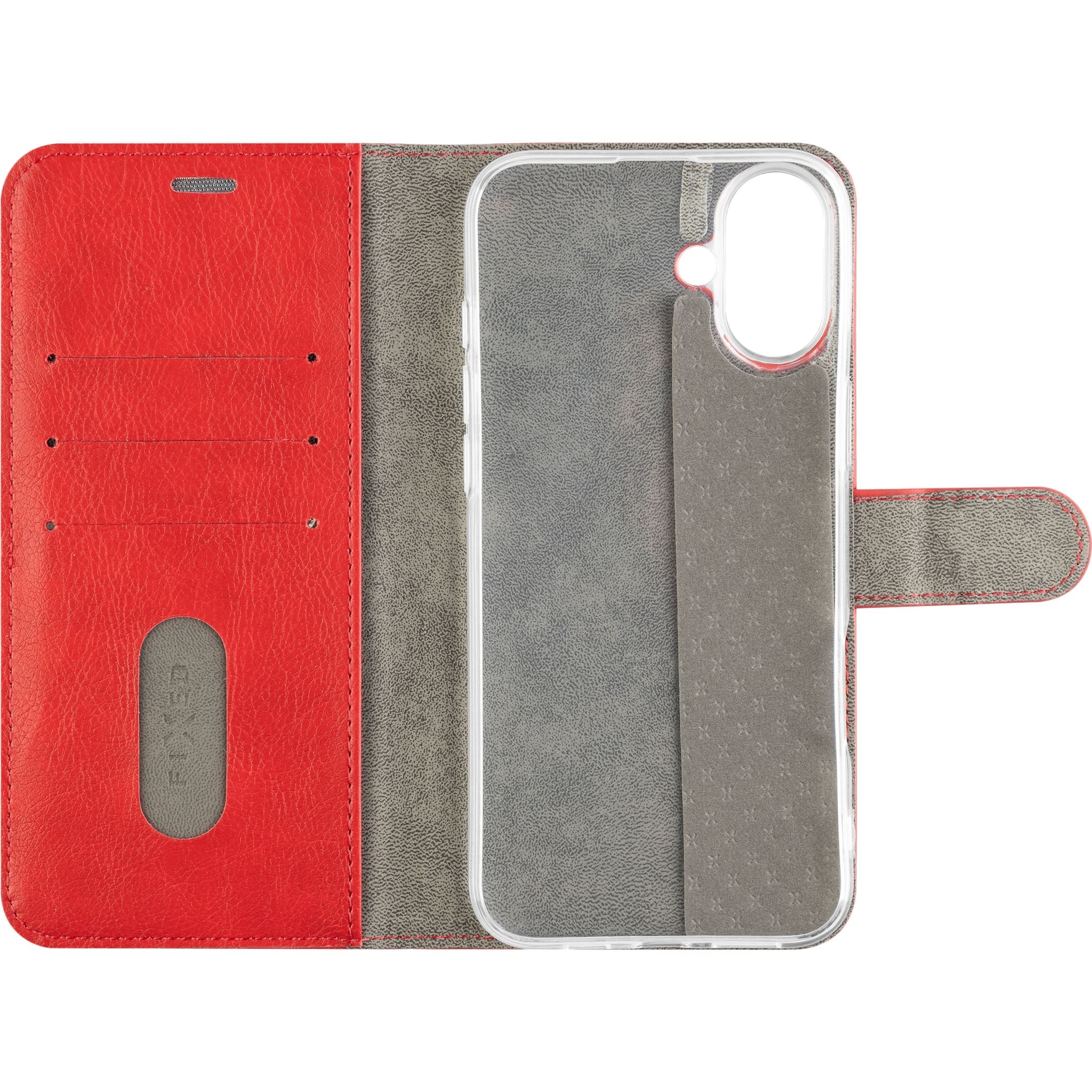 Handyhülle für iPhone 16 Plus, Fixed Book Case Opus, Rot
