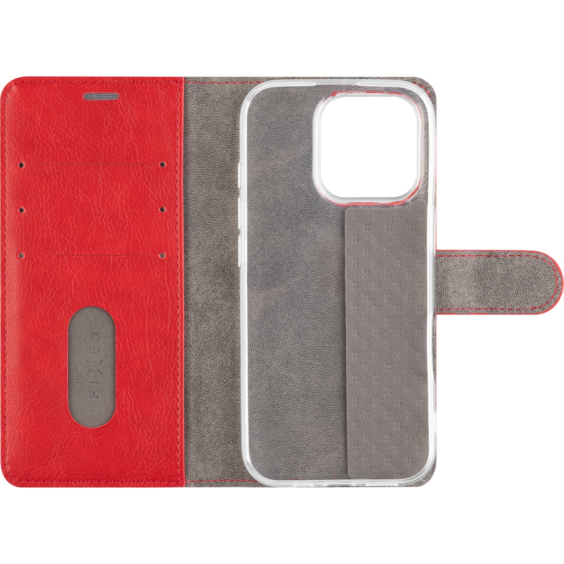 Handyhülle für iPhone 16 Pro Max, Fixed Book Case Opus, Rot