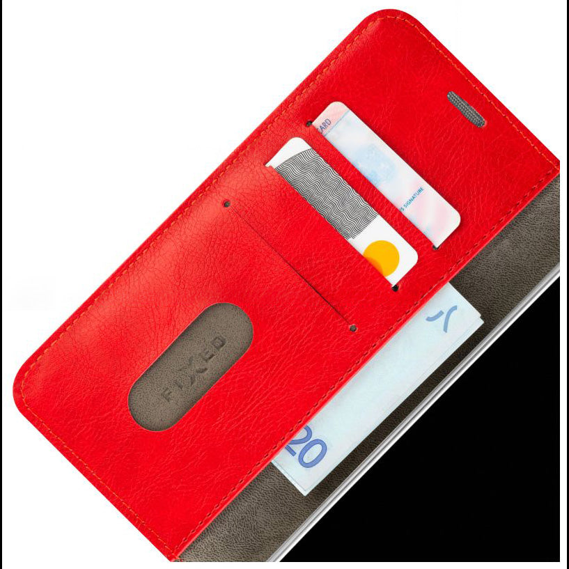 Handyhülle für iPhone 16 Pro Max, Fixed Book Case Opus, Rot