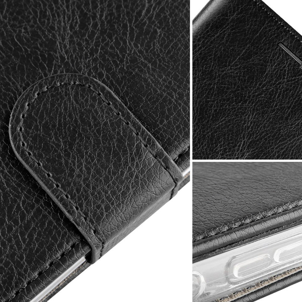 Handyhülle mit Klappe für Motorola Edge 60 / 60 Fusion, Fixed Opus, Schwarz
