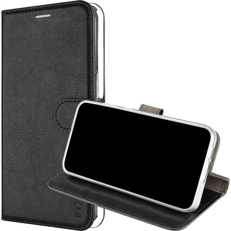 Handyhülle mit Klappe für Motorola Edge 60 / 60 Fusion, Fixed Opus, Schwarz