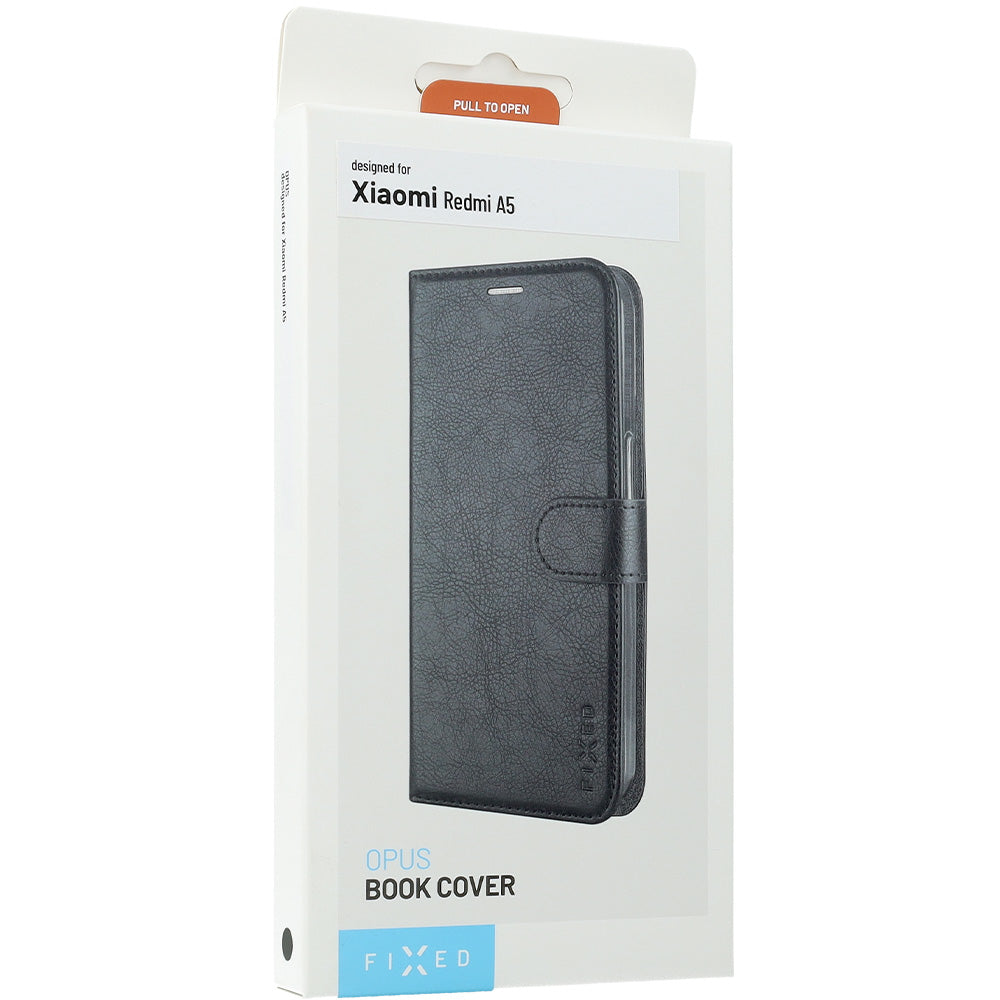 Handyhülle mit Klappe für Xiaomi Redmi A5 4G, Fixed Book Case Opus, Schwarz