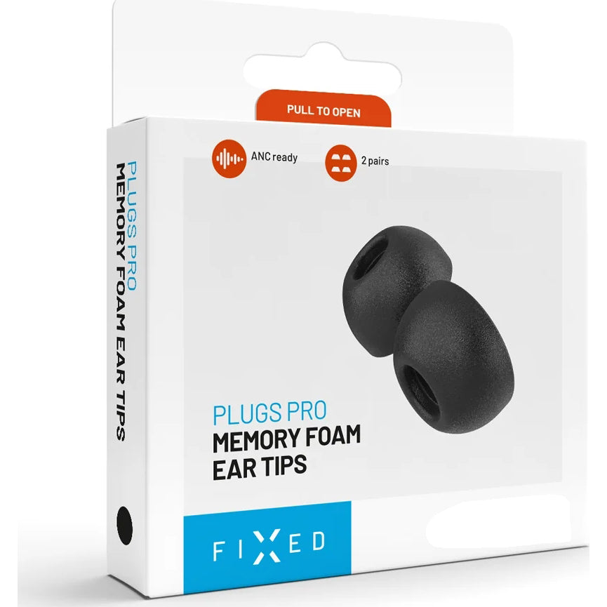 Ohrstöpsel für AirPods Pro 3, Fixed Plugs Pro, Größe M, Schwarz, 2 Sets