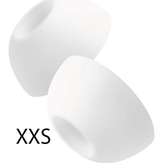 Silikon-Ohrstöpsel Größe XXS für AirPods Pro 3, Fixed Plugs, 2er-Set, Weiß. 2 sets