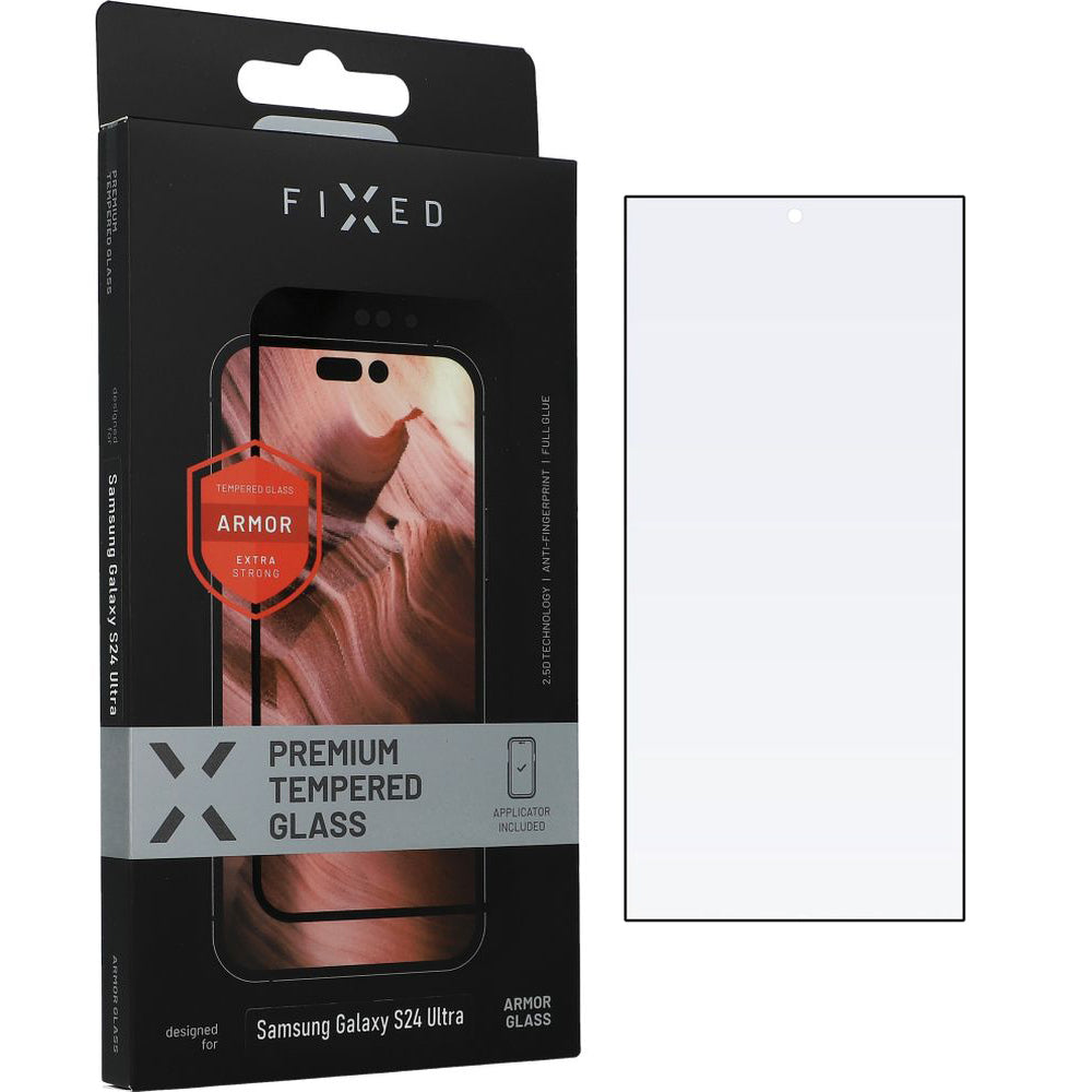 Hartglas Fixed Armor Full Cover 2.5D für Samsung Galaxy S24 Ultra