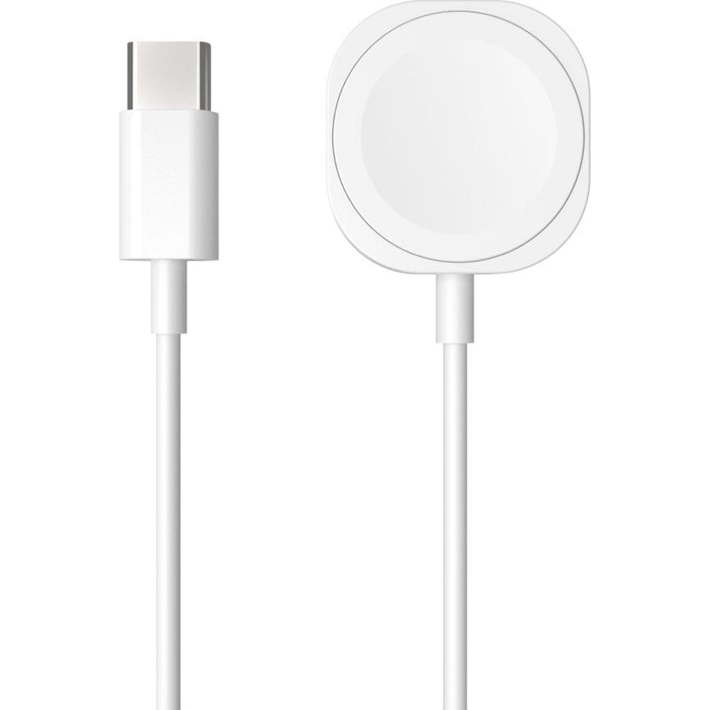 USB-C zu Apple Watch Ladekabel 2,5W, Weiß, 1m Länge, für schnelles und sicheres Aufladen der Apple Watch Modelle, SE und Ultra.