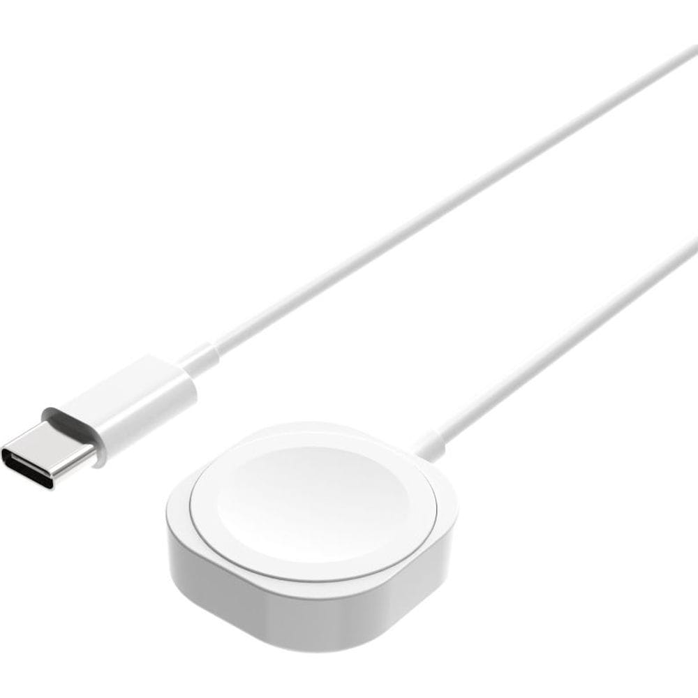 USB-C zu Apple Watch Ladekabel, 1m, Weiß, für schnelles, sicheres Aufladen, kompatibel mit Apple Watch, SE, Ultra Serien.