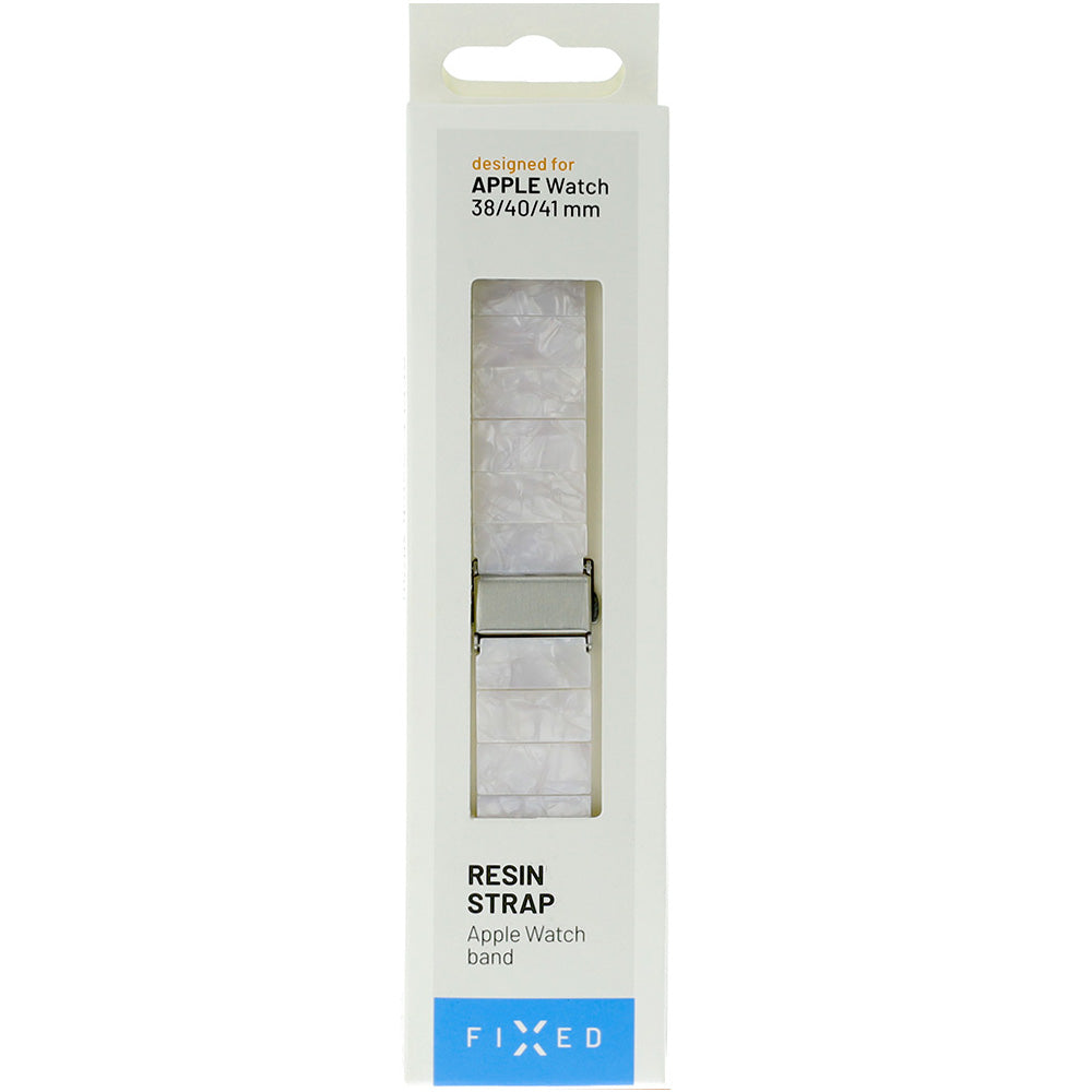 Armband für Apple Watch 42/41/40/38 mm, Fixed Resin, Perl-Weiß